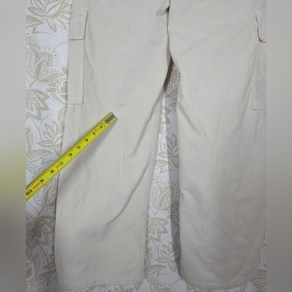 Hollister Ultra High Rise Baggy Cord Cargo Wide Leg Pants Elephant Jumbo Wale 27 - Picture 12 of 12